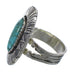 Southwestern Sterling Silver Turquoise Ring Size 5 VX56959